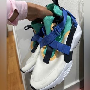 Nike Huaraches White/Teal/Blue W 11